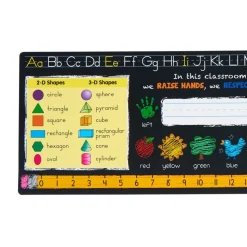 Chalkboard-Style Grades K-2 Self-Adhesive Deluxe Plastic Desktop Helpers™ - Set Of 24