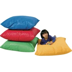 Children's Factory® 27" Cozy Floor Pillows - Set of 4 - Rainbow