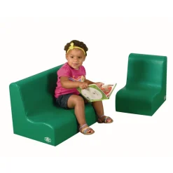 Children's Factory® Little Tot Contour Seating, Green - Set of 2