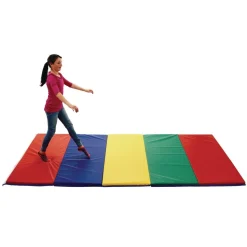 Children's Factory® Rainbow Folding Gym Mat - 5' x 10'