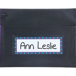 Classic Student Book Collection Chair Pockets - 36 Pack - Black/ Purple