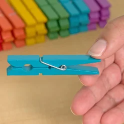 Classroom Management Rainbow Clothespins - 6 Colors