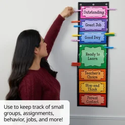 Classroom Management Rainbow Clothespins - 6 Colors