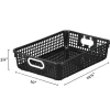 Classroom Paper Baskets - Black - 4 baskets