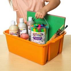 Classroom Stacking Bins, Set of 4 - Neon