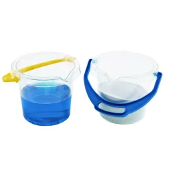 Clear Bucket with Spout - Set of 2