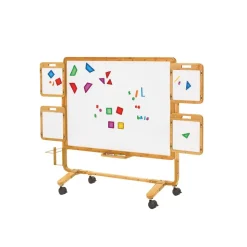 Collaboration Bamboo Premium Whiteboard Model with 4 Slates