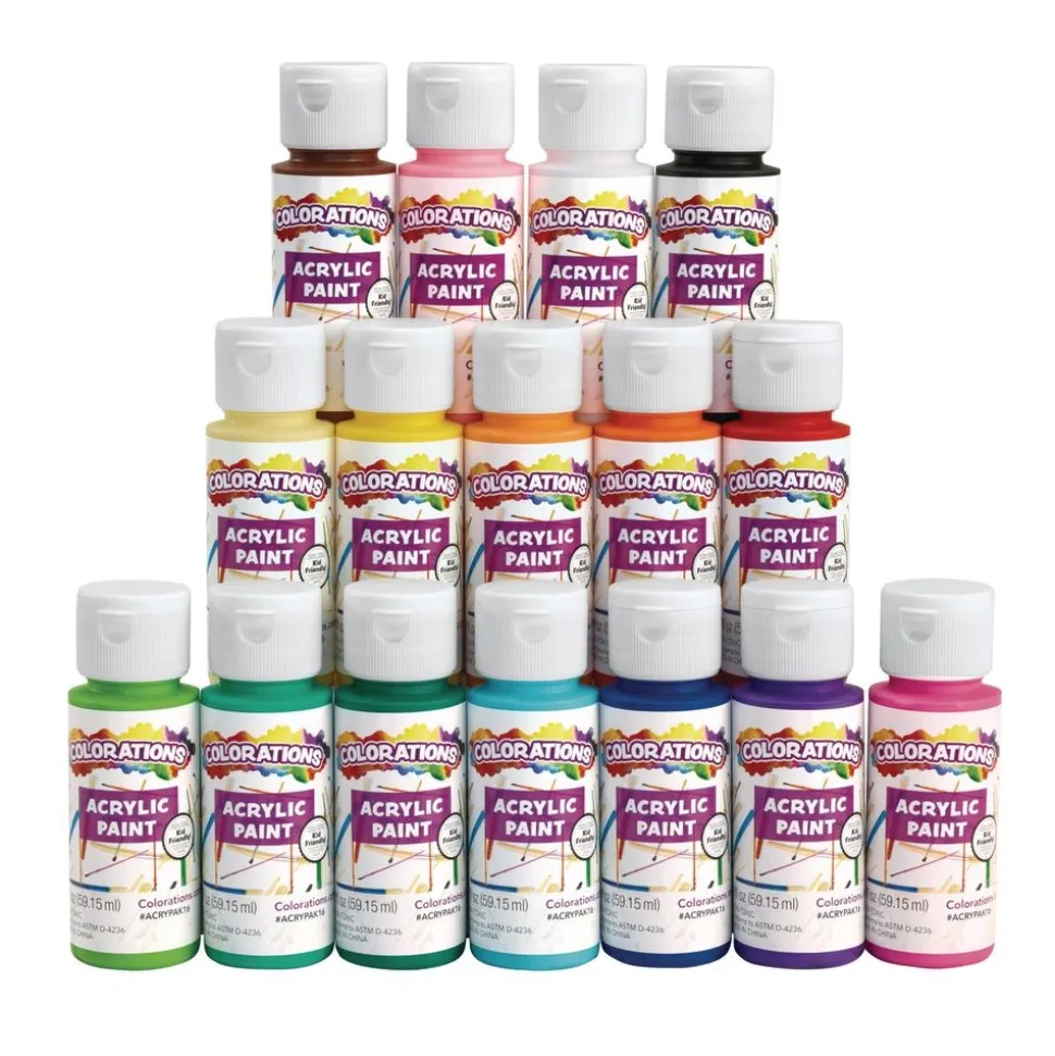 Colorations® Acrylic Paint Set - 16 Colors