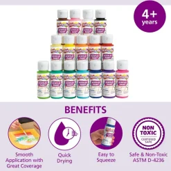 Colorations® Acrylic Paint Set - 16 Colors