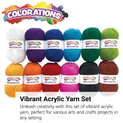 Colorations® Acrylic Yarn - Set of 12