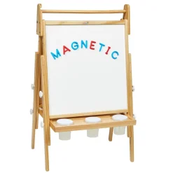 Colorations® All in One Wooden Adjustable Easel with Markers & Bonus Chalk