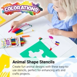 Colorations® Animal Shape Stencils, 8