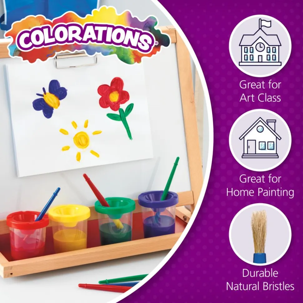Colorations® Assorted Chubby Brush Super Pack - Set of 60