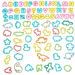 Colorations® Assorted Cut Set Accessories, Alphabet, Numbers & Animals