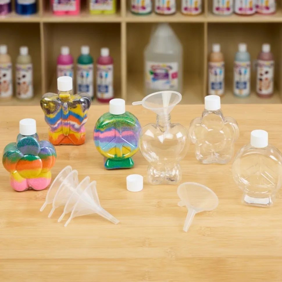 Colorations® Assorted Shape Craft Bottles - Set of 48