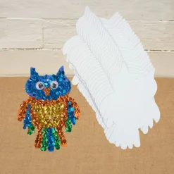 Colorations® Back-To-School Sparkle Owl Craft Kit - Makes 24 Crafts