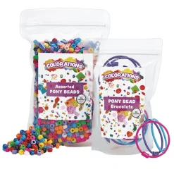 Colorations® Bead & Bracelet Kit - 1 lb. of beads and 24 Bracelets