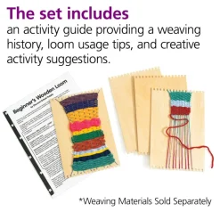 Colorations® Beginner's Wooden Loom- Set of 12