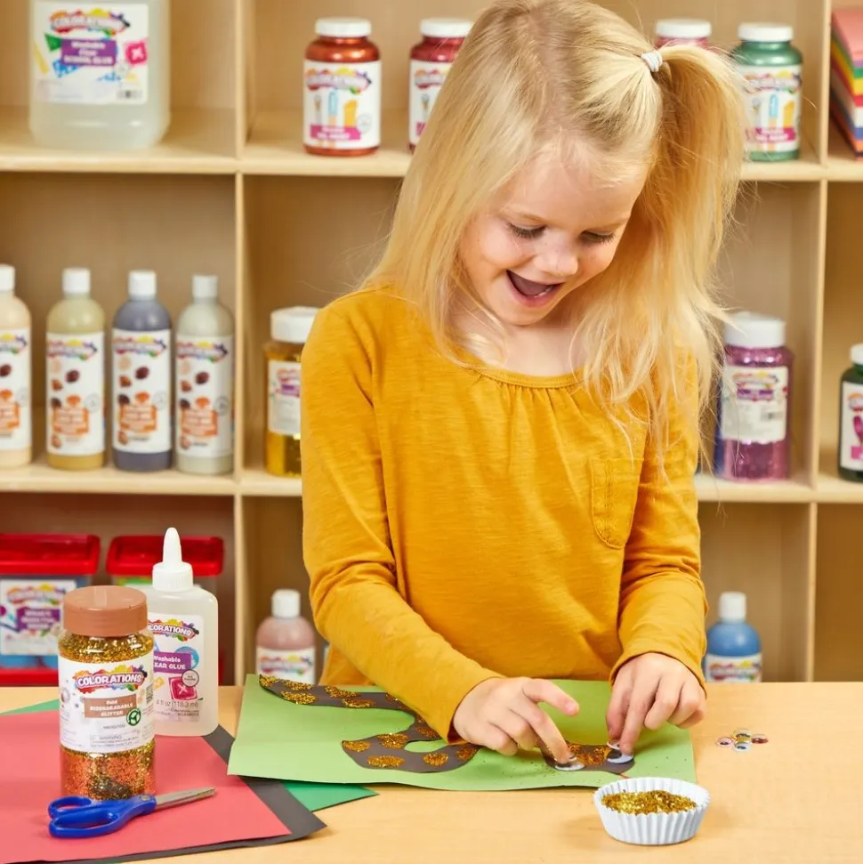 Colorations® Biodegradable Glitter - 4 holiday colors each 4 oz