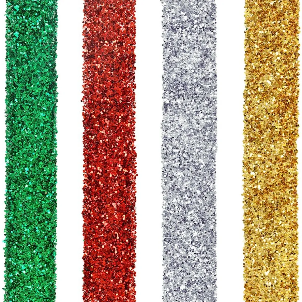 Colorations® Biodegradable Glitter - 4 holiday colors each 4 oz