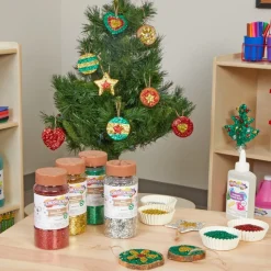 Colorations® Biodegradable Glitter - 4 holiday colors each 4 oz