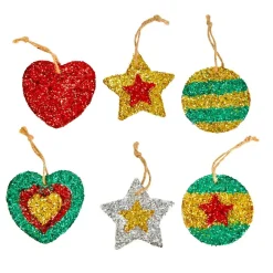 Colorations® Biodegradable Glitter - 4 holiday colors each 4 oz