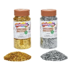 Colorations® Biodegradable Glitter - Gold & Silver each 4oz