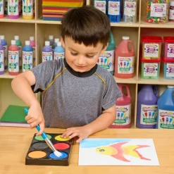 Colorations® 6 Bold Color Tempera Paint Cakes in Tray