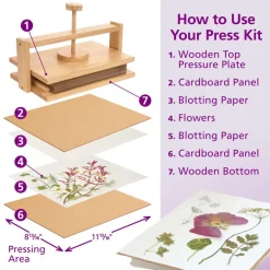 Colorations® Botanical Specimen Press Kit