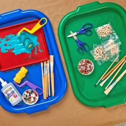 Colorations® Brawny Tough Large Plastic Art Trays Set of 5
