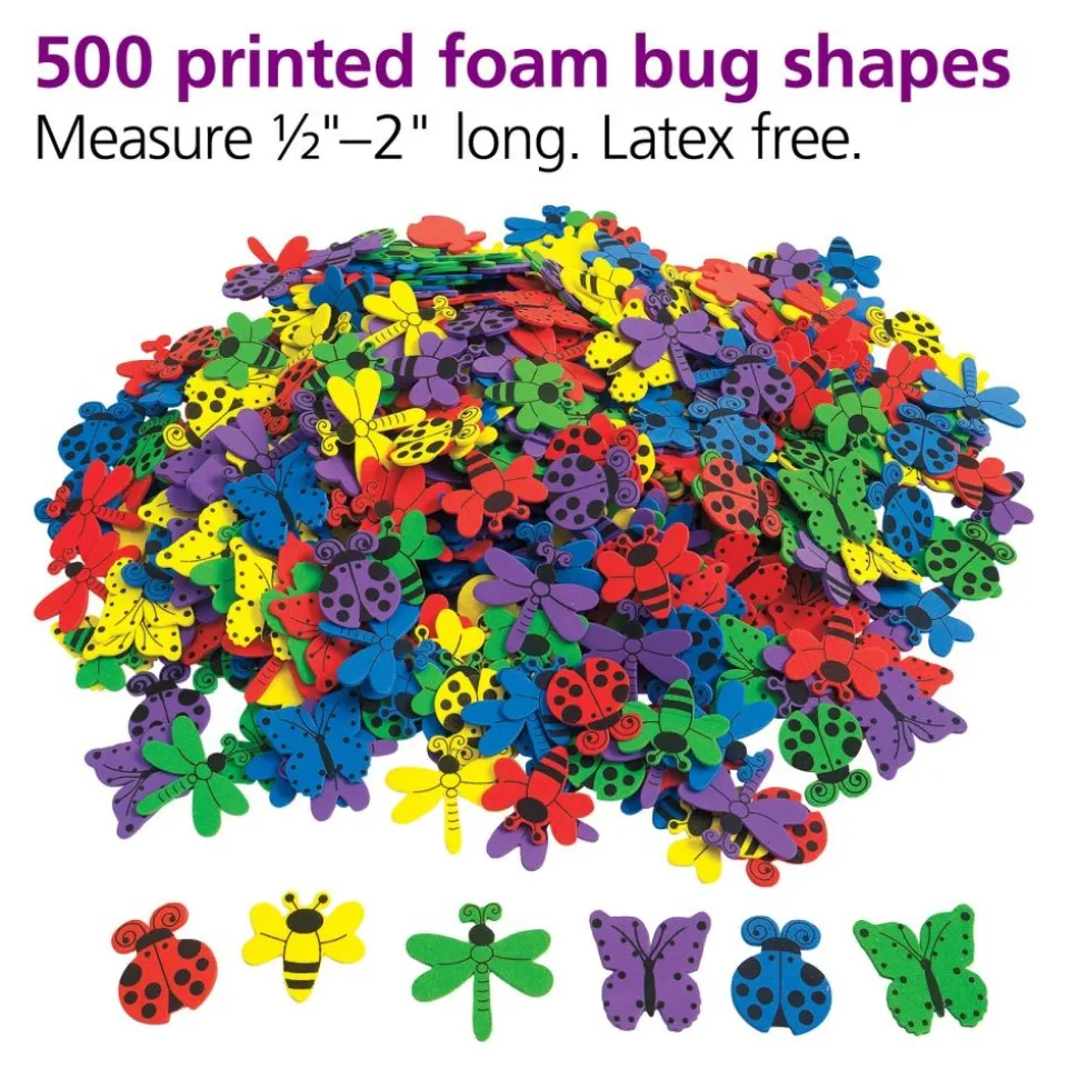 Colorations® Bug Foam Shapes - 500 Pieces