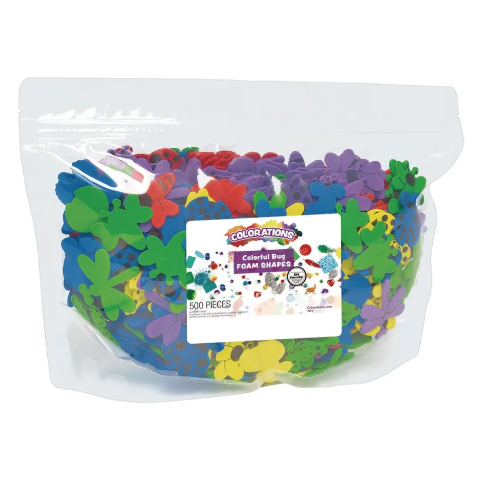 Colorations® Bug Foam Shapes - 500 Pieces