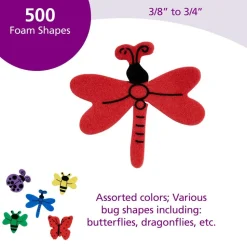 Colorations® Bug Foam Shapes - 500 Pieces