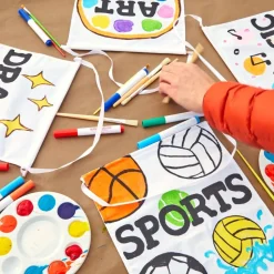 Colorations® Camp Spirit Canvas Banners - Makes 12 Crafts
