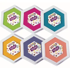 Colorations® Candy Colors Jumbo Washable Stamp Pads - Set of 6