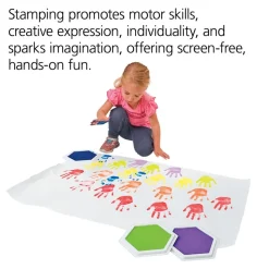 Colorations® Candy Colors Jumbo Washable Stamp Pads - Set of 6