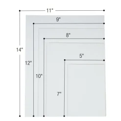 Colorations® Canvas Panel Multi-Size Pack - Set of 24