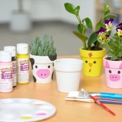Colorations® Ceramic Flower Pots - Set of 12
