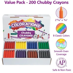 Colorations® Chubby Crayons Value Pack - Set of 200