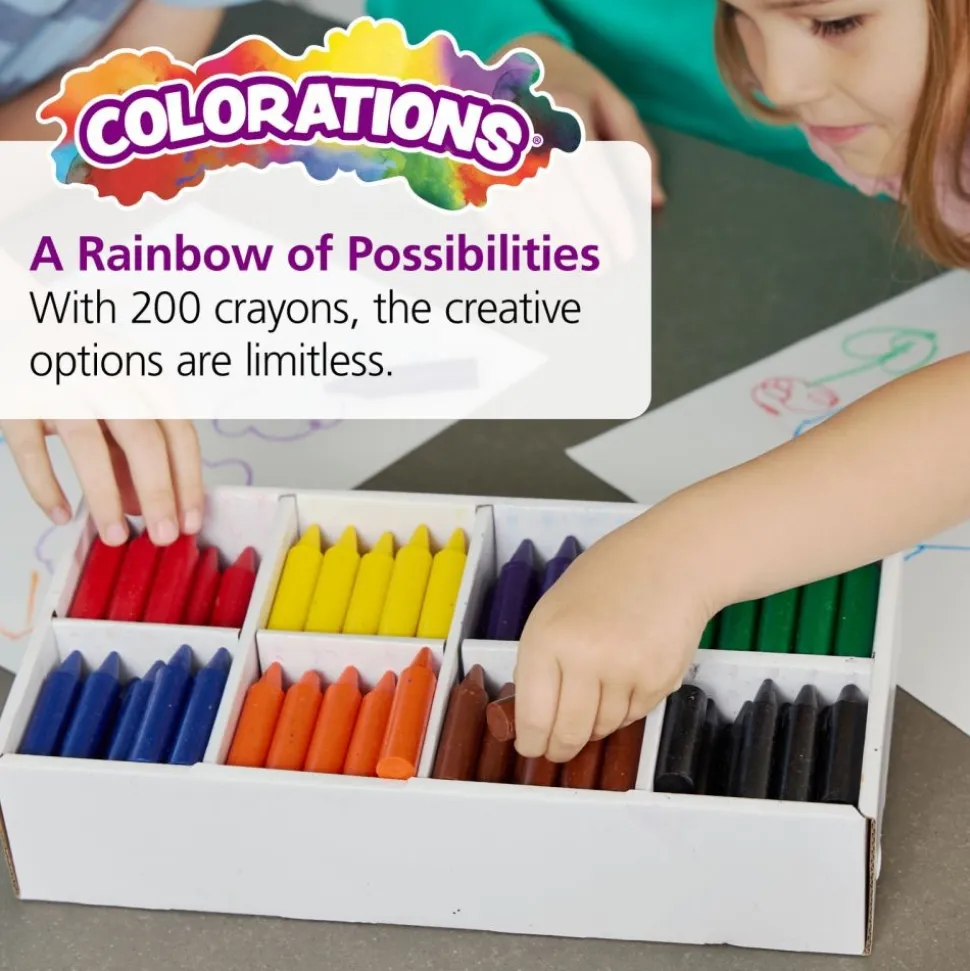 Colorations® Chubby Crayons Value Pack - Set of 200