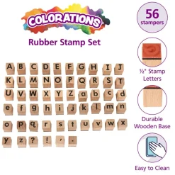 Colorations® Classroom ABC Rubber Stamp Set - 56 Pieces
