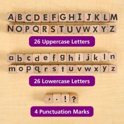 Colorations® Classroom ABC Rubber Stamp Set - 56 Pieces
