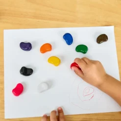 Colorations® Classroom Value Pack Soy & Beeswax Bean Shaped Crayons - Set of 100