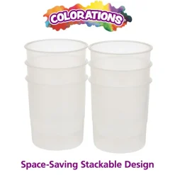 Colorations® Clear Craft Cups- Set of 6