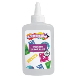 Colorations® Clear School Glue - 12 Per Set, 2 Sets, 24 Total, 4oz