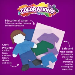 Colorations® Colored Felt, 9" x 12" - 50 Sheets