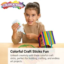 Colorations® Colored Wood Craft Sticks - 1,000 Pieces