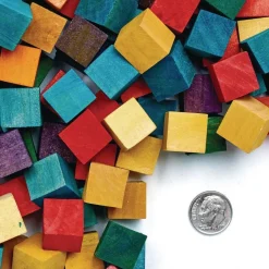 Colorations® Colored Wood Cubes - 196 Pieces