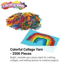 Colorations® Colorful Collage Yarn - 2500 Pieces
