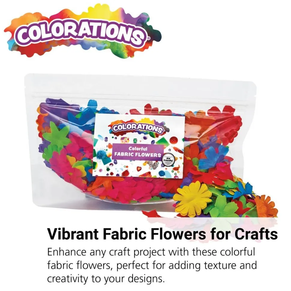 Colorations® Colorful Fabric Flowers - 300 Pieces